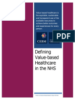 Defining Value-Based Healthcare in The NHS