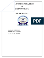 Data Communication & Networking: Lab Journal# 11