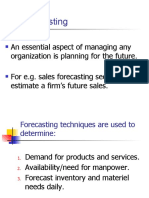 Forecasting & Product Design PowerPoint