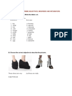 Extreme Adjetives, Modifiers and Intensifiers