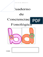 Cuaderno para Trabajar La Conciencia Fonológica