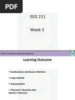 EEG 211 Week 3: EEG 211: Introduction To Electrical Engineering I