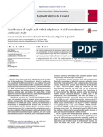 Esterification of Acrylic Acid With 2ethylhexan 1 Ol Thermodynamic and Kinetic Study