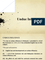 Chapter 1 Undue Influence