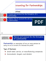 Accounting For Partnerships: Learning Objectives