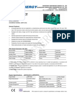 Data Sheet: Diesel Generator 88Kw 60HZ/1800RPM Cummins Model: 6Bt5.9G2