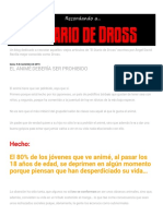 Recordando A - El Diario de Dross - El Animé Debería Ser Prohibido