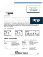 Application:: BE3-81OT, BE3-81UT, BE3-81OT/UT Frequency Relays With Time Delay