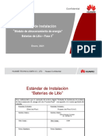 Estándar de Instalación Preliminar Baterías de Litio V9.0 Fase 3 Subcontratistas