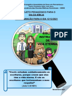 Projeto Do Dia Da Bíblia Sebd - Novembro 2021 - Atualizado