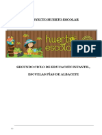 Proyecto Huerto Escolar Infantil Albacete