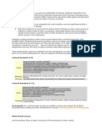 National Standards (5-8) : Pre-Assessment Post-Assessment