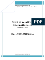 Manuel Droit Et Relations Internationales