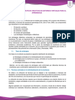 Tema 2 Estrategias Didácticas Creativas en Entornos Virtuales para El Aprendizaje