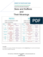 A BIG List of Prefixes and Suffixes and Their Meanings