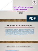 Estimación de Costos Operativos DEL PROYECTO