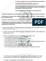 Declaracion de Fe. Doctrina