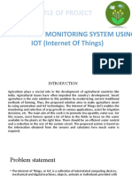 Smart Plant Monitoring System Using IOT