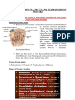 Traumatology Exam Questions Answers