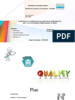 Présentation Audit Qualité