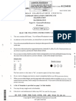 CSEC June 2009 Mathematics P1