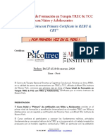 Información Curso Primary Con Niños y Adolescentes - Lima Peru Marzo 2020