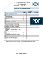 1) Lista de Chequeo Jefe de Enfermera-X