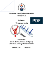 Informe de Transparencia Talanga