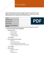 Procurement Pps D Short Form Template