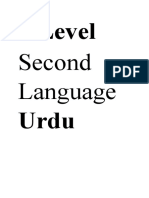 OLevel Second Language URDU B