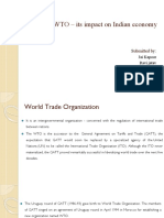 TRIPS and WTO - Its Impact On Indian Economy: Submitted by