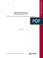 Enterasys Technical Training - RADIUS and AD Setup Parameters Guide