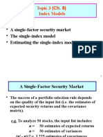 Topic 3 (Ch. 8) Index Models