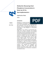 Method For Measuring Total Phosphorus Concentration in Water by UV-Vis Spectrophotometers