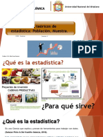 Fundamentos Teóricos de Estadística: Población, Muestra. Tema