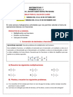 Matematicas 1° G, H, I, J Profa Janneth Gomez Del 25 Al 03 Nov.