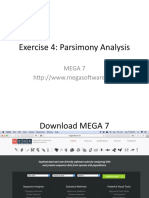 Exercise 4: Parsimony Analysis: Mega 7