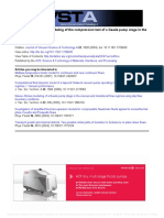 Multidimensional Flow Modeling of The Compression Test of A Gaede Pump Stage in The Viscous Regime