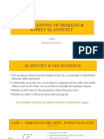 Applications of Demand & Supply Elasticity