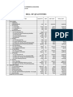 Bill of Quantities: Renovation of A Commercial Building