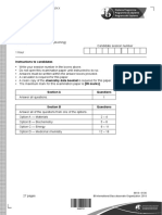 Chemistry Standard Level Paper 3: Instructions To Candidates