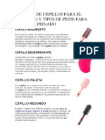 Tipos de Cepillos para El Cabello y Tipos de Peine para El Peinado