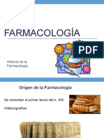 Historia de La Farmacologia - Pptok