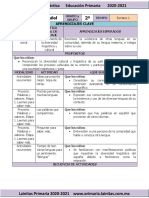 Abril - 2do Grado Español (2020-2021)