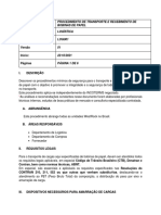 Procedimento de Transporte e Recebimento de Bobinas de Papel