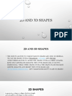 2D and 3D Shapes