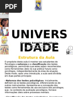 Unidade 2 - Testes Psicológicos - Natureza e Classificação-Alunos