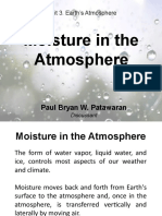 Moisture in The Atmosphere and Weather Changes