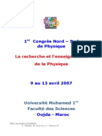 La Recherche Et L'enseignement de La Physique