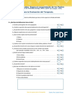 Cuestionario para Determinar La Fluidez Del Paciente (Padres) Apoyo para Terapeuta